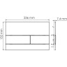 Система инсталляции для унитазов WASSERKRAFT ABENS 20TLT.010.ME.BL.WM04